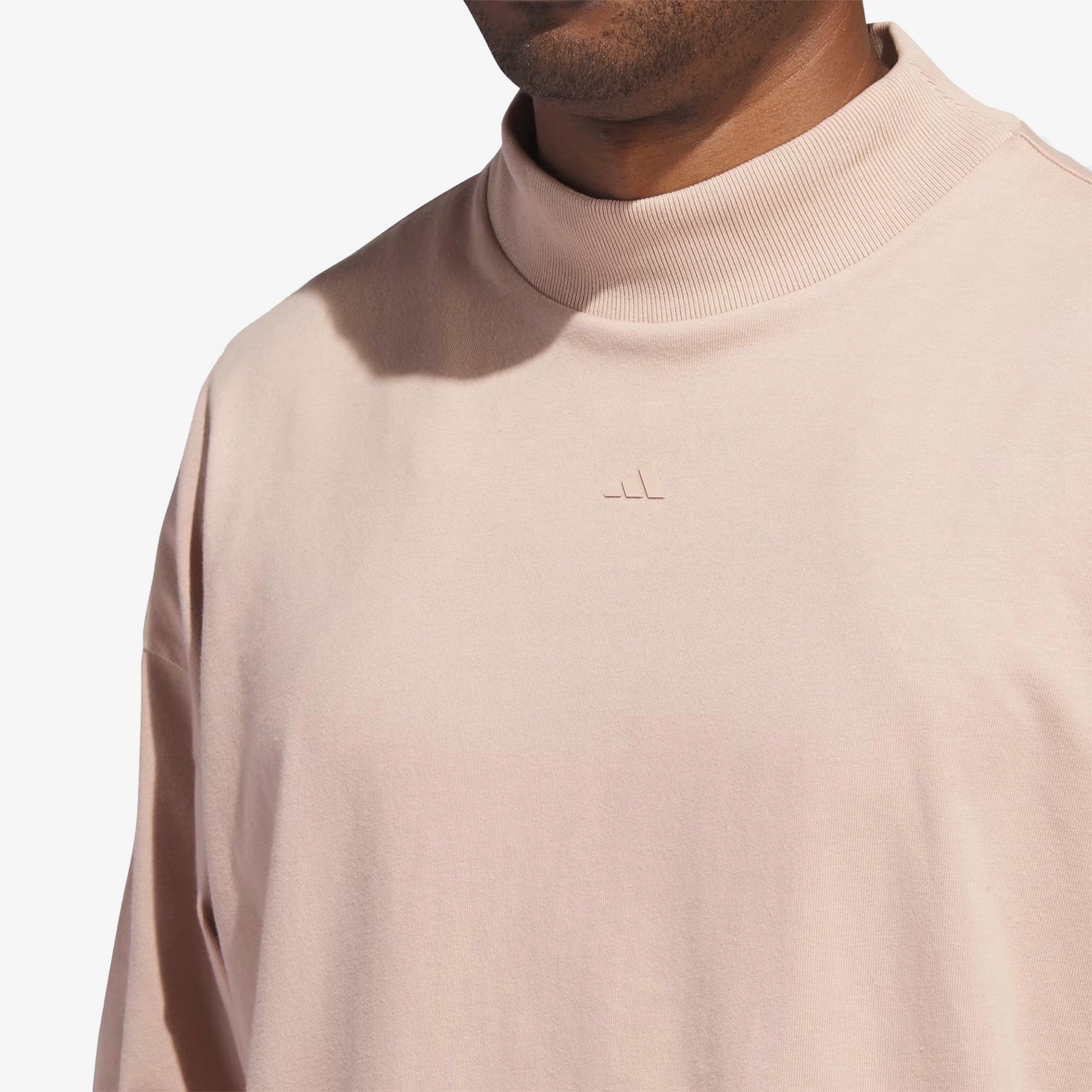 Adidas | BASKETBALL TEE  { ASH PEARL