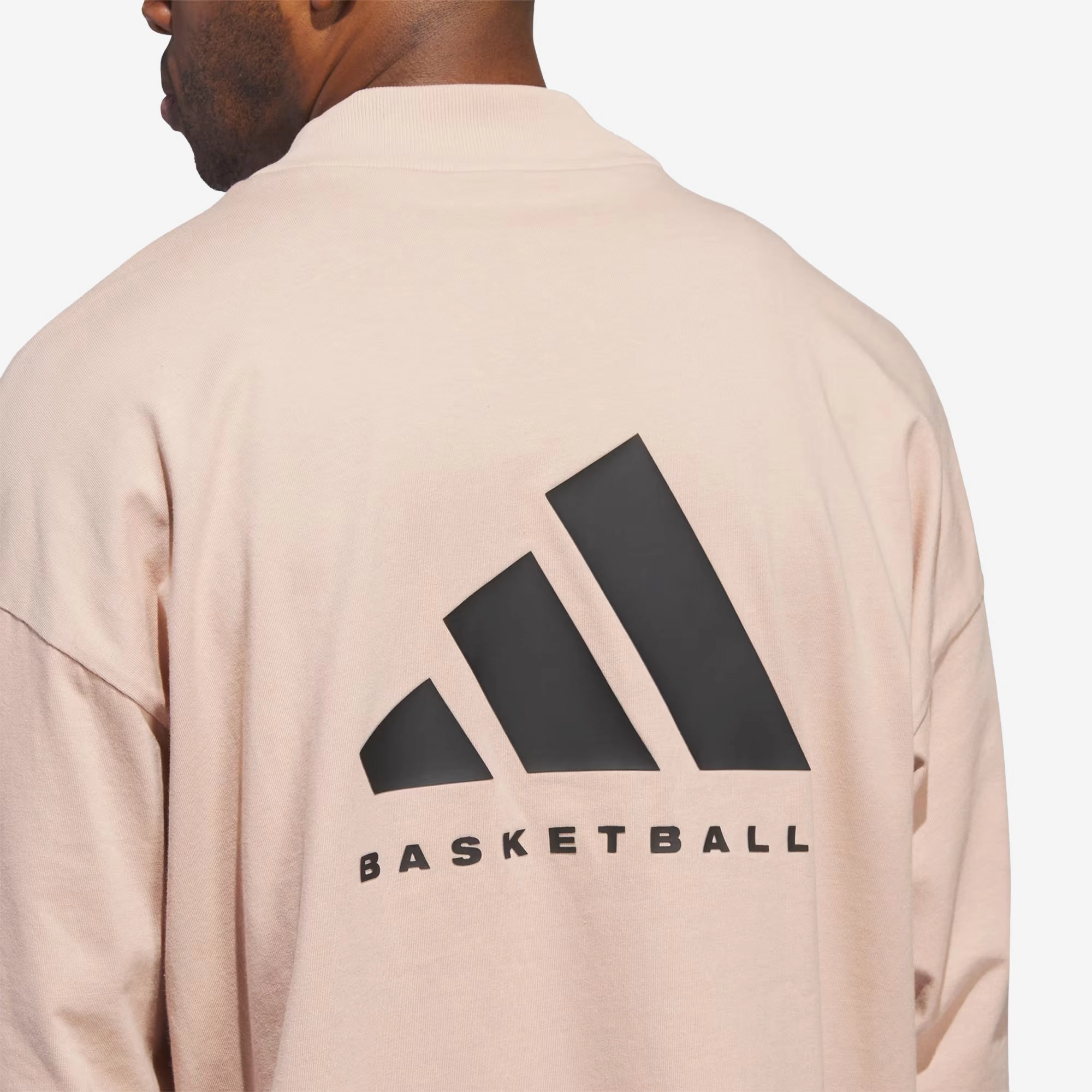 Adidas | BASKETBALL TEE  { ASH PEARL