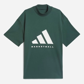 Adidas | BASKETBALL TEE  { MINERAL GREEN
