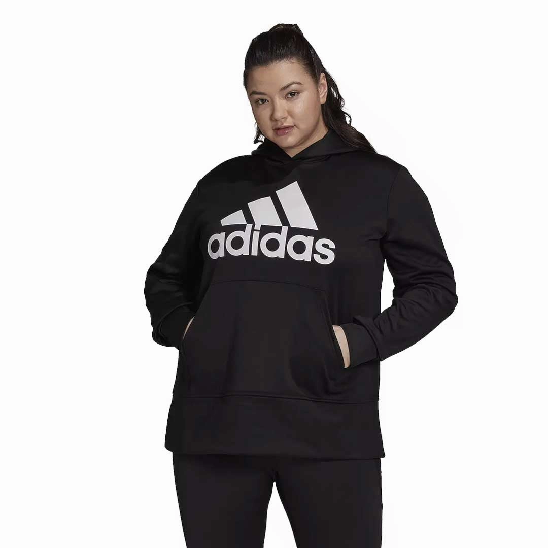 adidas - Women's Badge Of Sport Logo Hoodie (Plus Size) (HI5705)