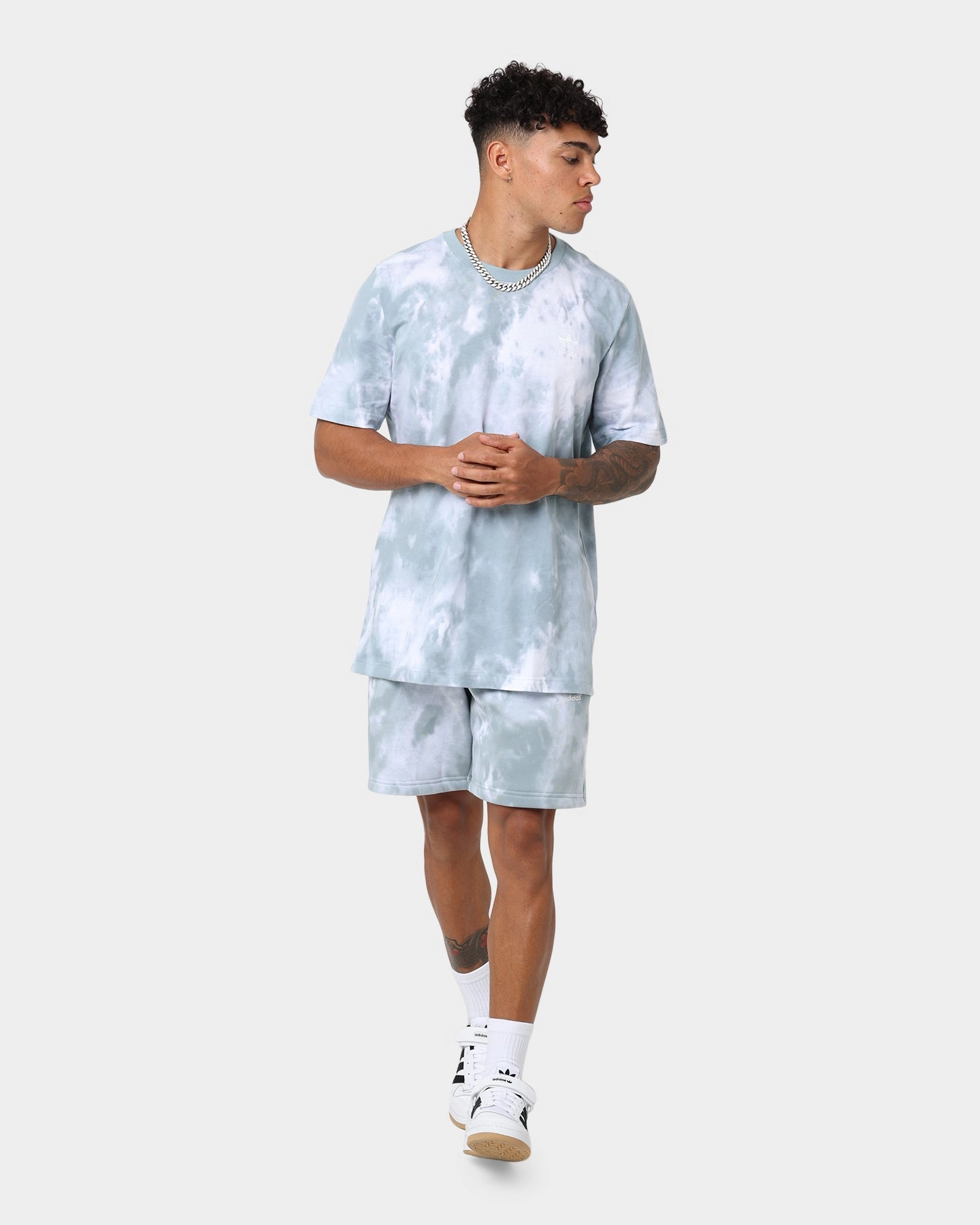 Adidas Adicolor Essentials Trefoil Tie-Dyed Shorts Magic Grey/Multi