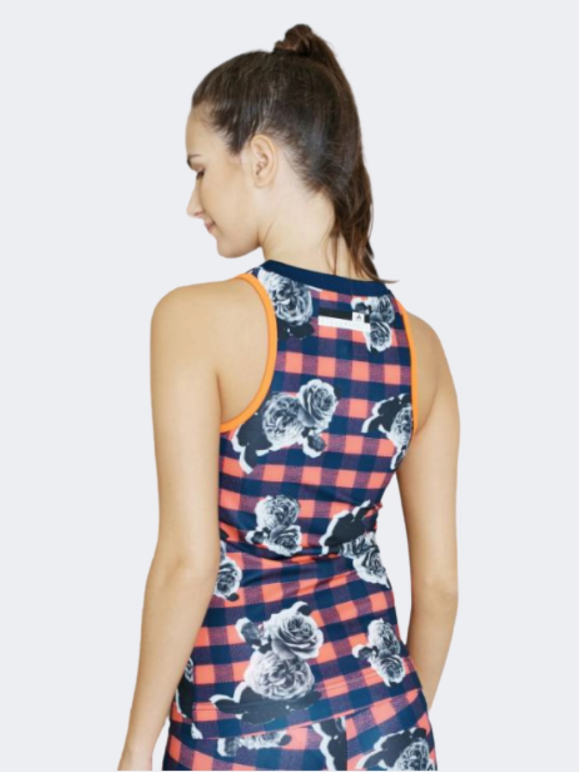 Adidas Check Women Training Tank Flared/White
