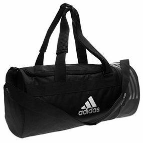 adidas Erwachsene Convertible 3 Stripes S Sporttasche. Black/White. 48 x 23 x 23 cm