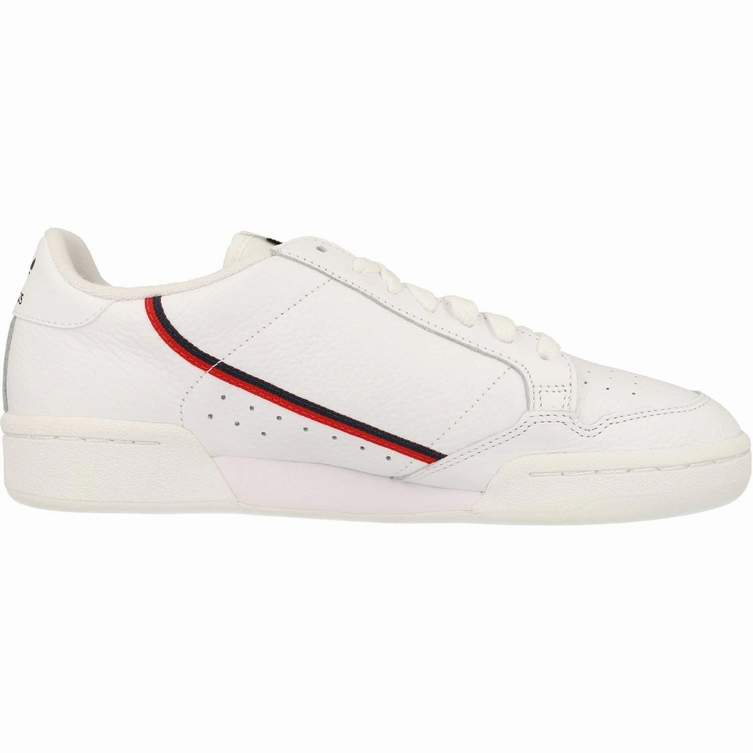adidas Herren Continental Straßen-Laufschuh. Weiß FTWR White Scarlet Collegiate Navy. 36 2/3 EU