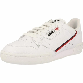 adidas Herren Continental Straßen-Laufschuh. Weiß FTWR White Scarlet Collegiate Navy. 36 2/3 EU