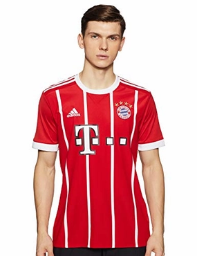 adidas Herren FC Bayern Heim Trikot. FCB True Red/White. XL