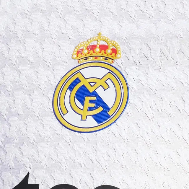 adidas Jude Bellingham Real Madrid Authentic Home Jersey w/ Champions League Patches 24/25 (White/Black)
