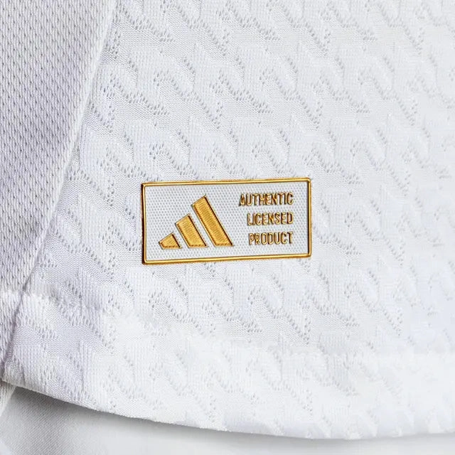 adidas Jude Bellingham Real Madrid Authentic Home Jersey w/ Champions League Patches 24/25 (White/Black)