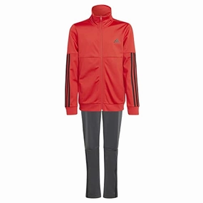 adidas Jungen B Team Ts Sportliches Set. rot-schwarz. 9 años