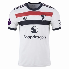 adidas Manchester United Authentic Third Jersey w/ EPL Patch 24/25 (Off White)