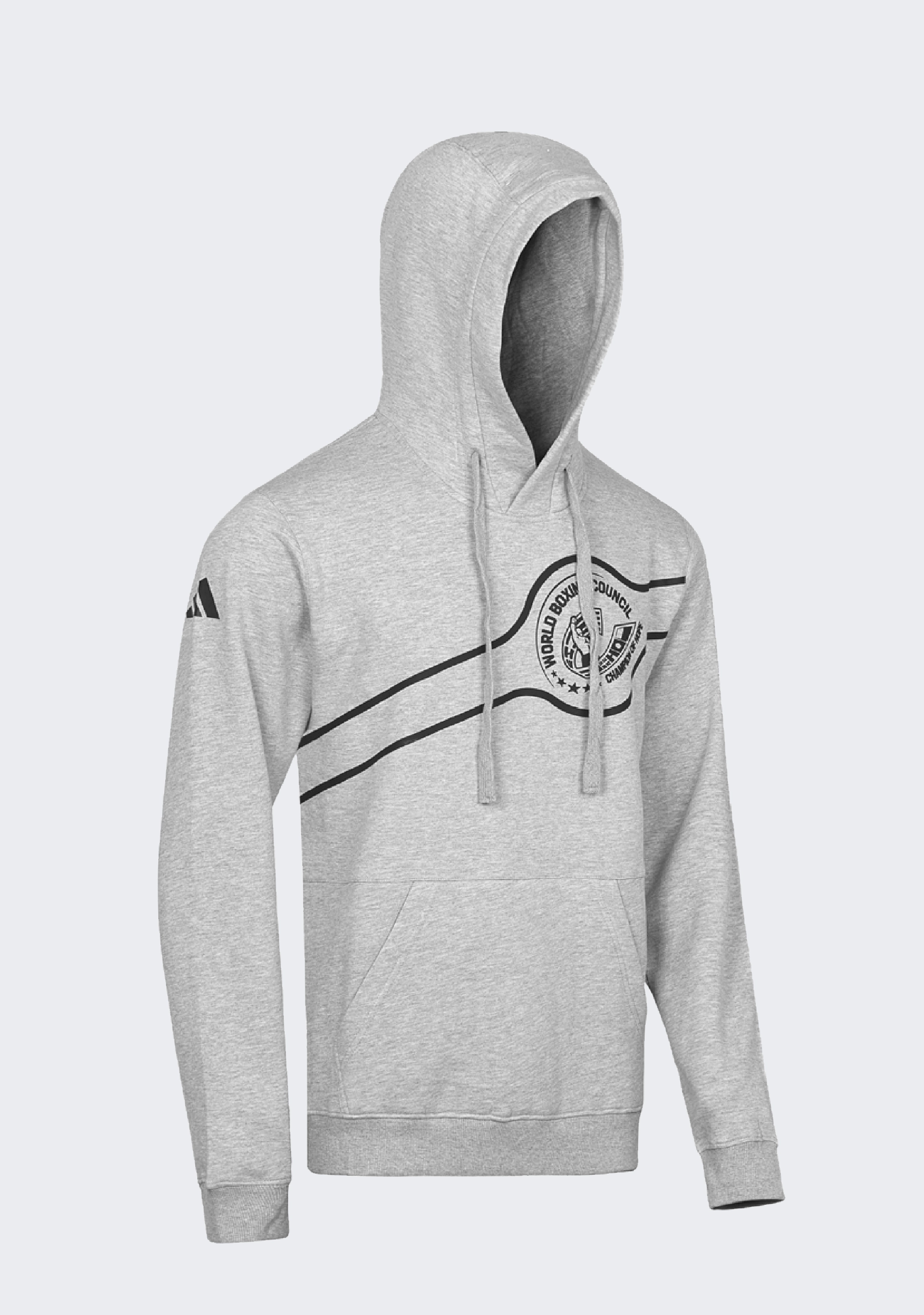 Adidas Men's WBC Traditional Grey/Black Boxing Hoodie