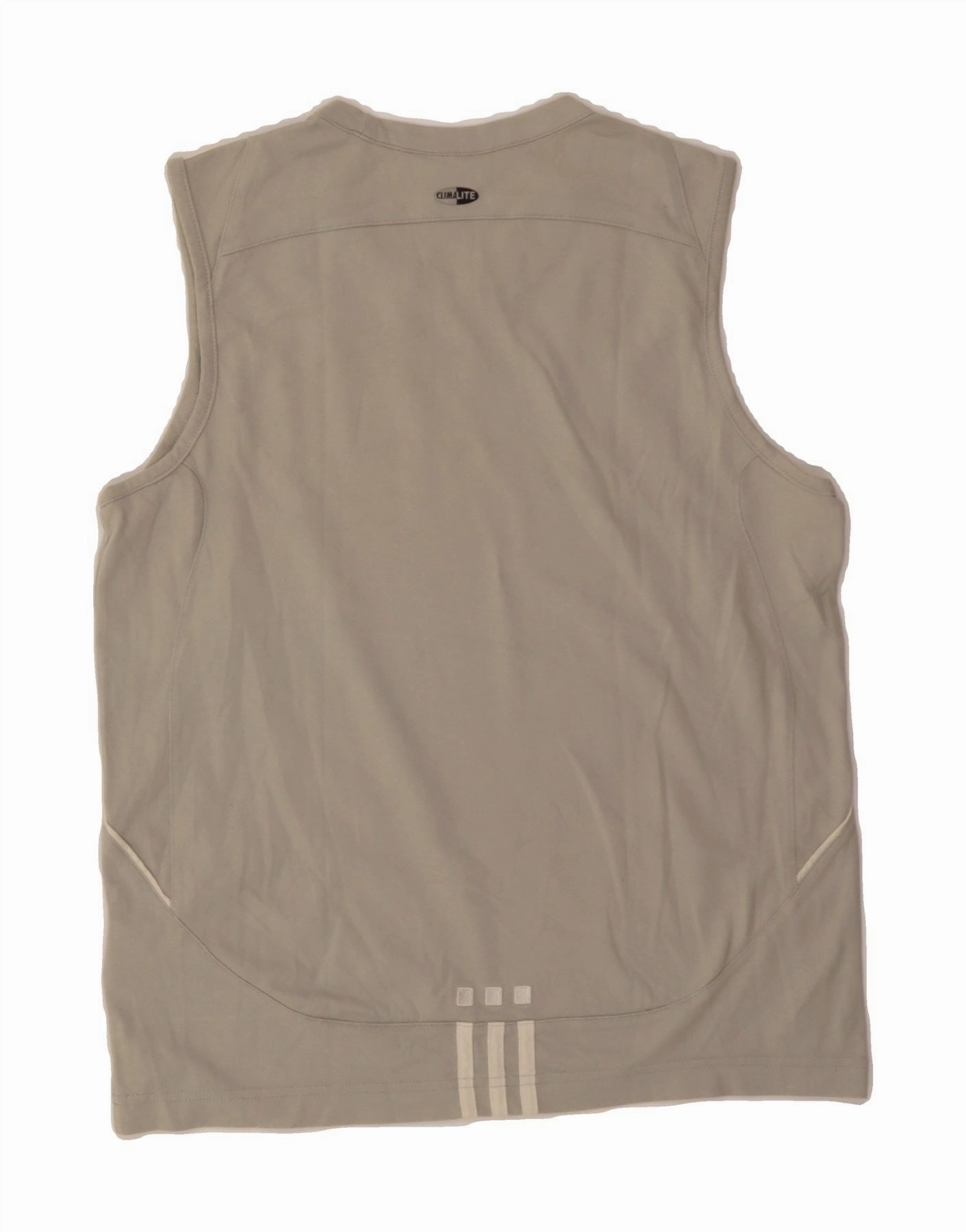 ADIDAS Mens Climalite Vest Top Small Grey Cotton