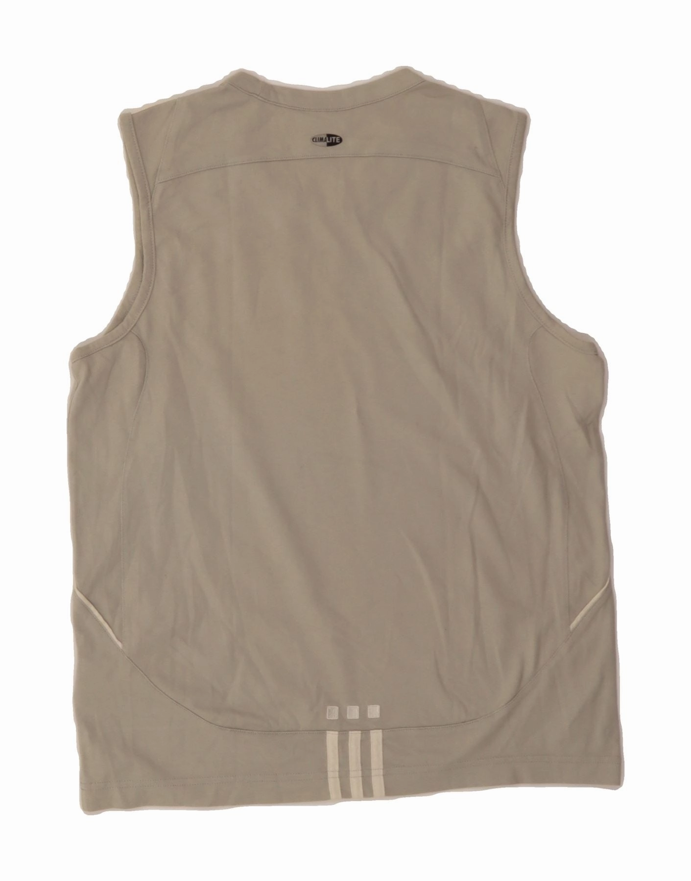 ADIDAS Mens Climalite Vest Top Small Grey Cotton