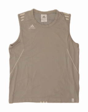 ADIDAS Mens Climalite Vest Top Small Grey Cotton