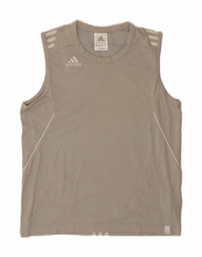 ADIDAS Mens Climalite Vest Top Small Grey Cotton