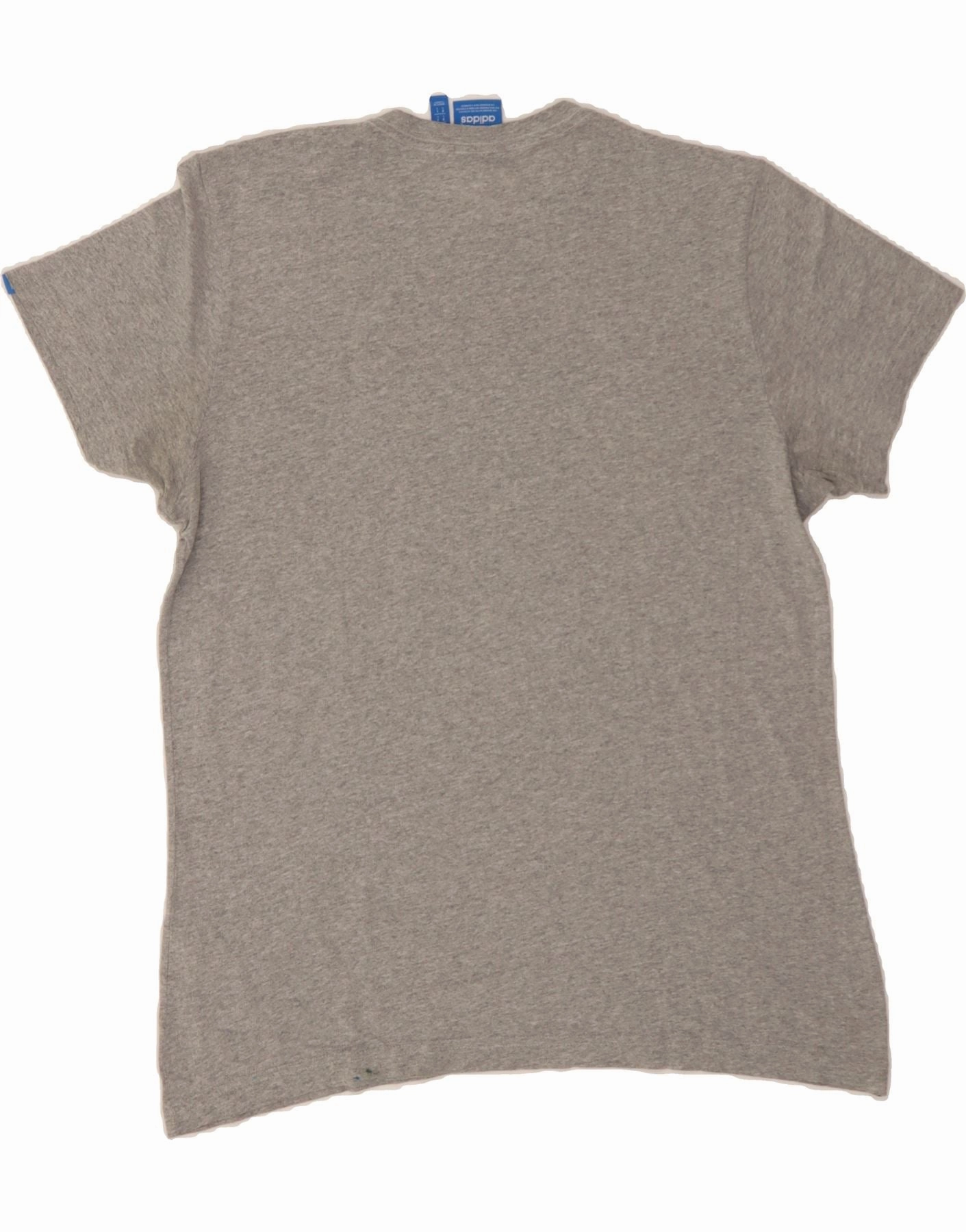 ADIDAS Mens Graphic T-Shirt Top Large Grey Cotton