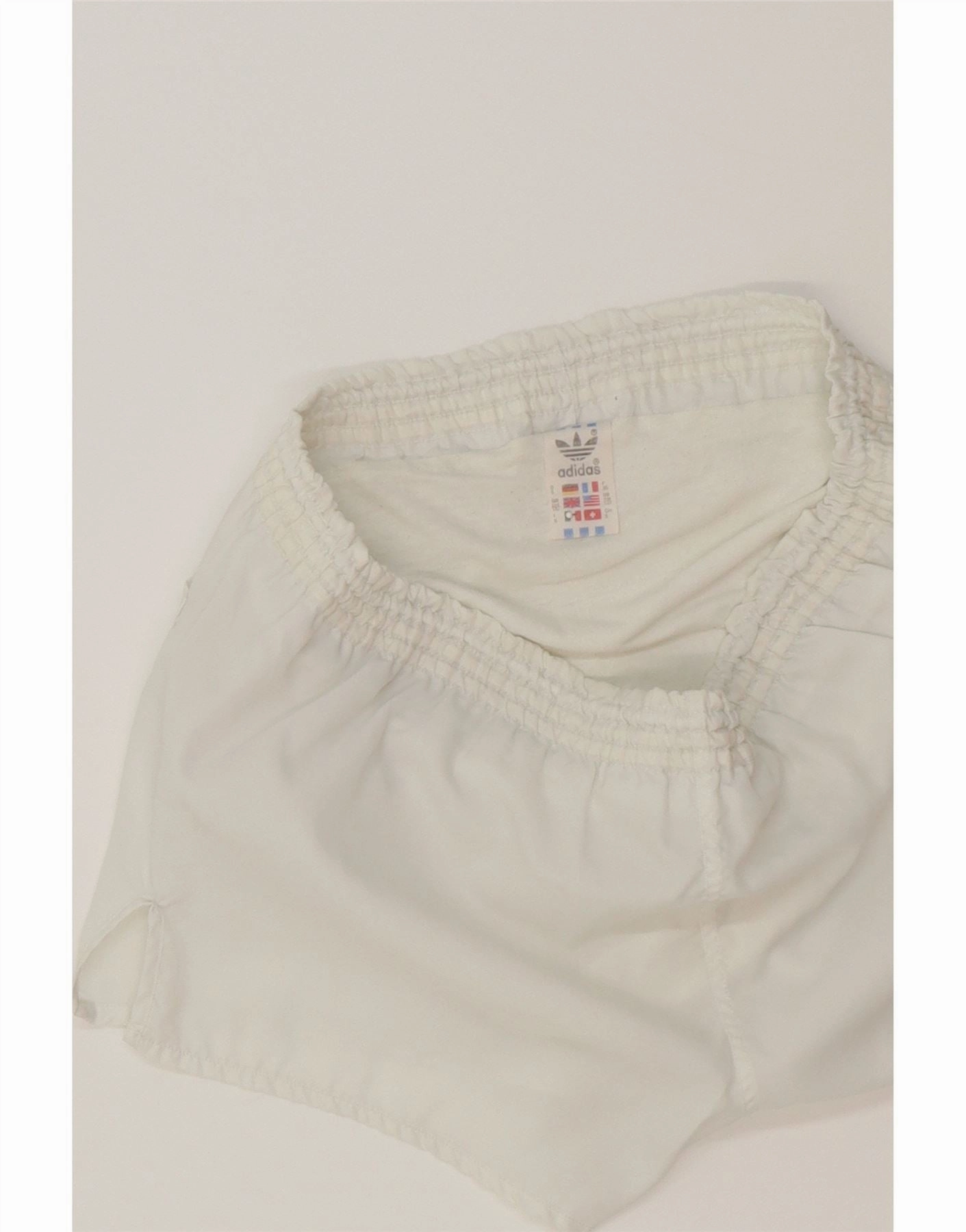 ADIDAS Mens Sport Shorts Small  White Polyester