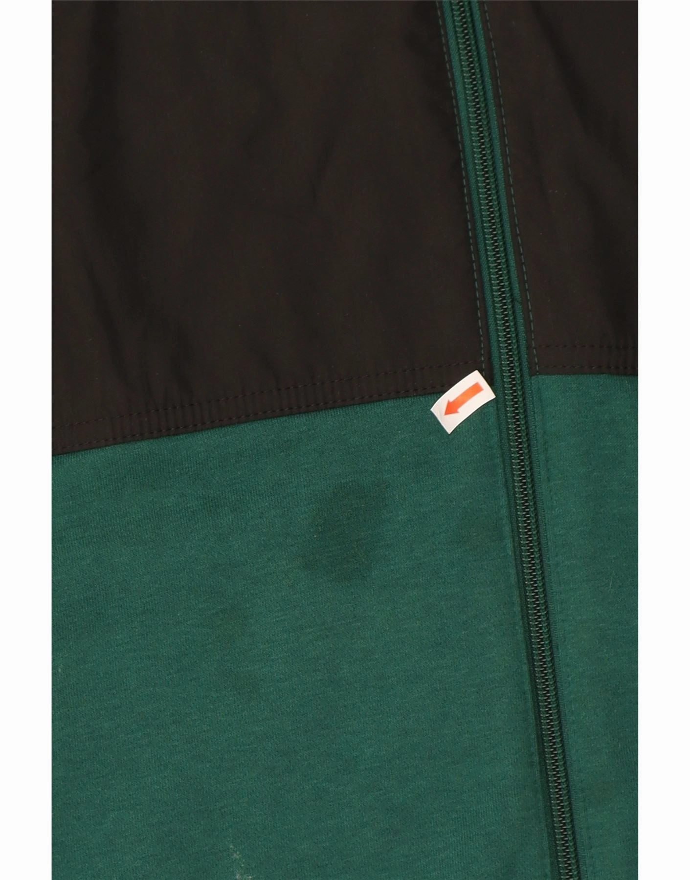 ADIDAS Mens Tracksuit Top Jacket Medium Green Colourblock Polyester