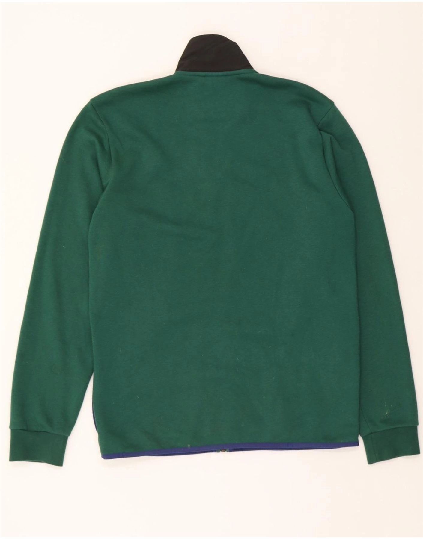 ADIDAS Mens Tracksuit Top Jacket Medium Green Colourblock Polyester