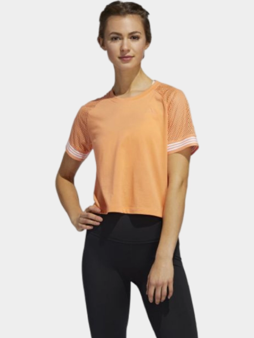 Adidas Ringer Women Training T-Shirt White/Orange