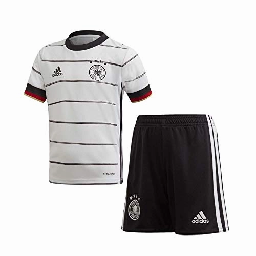 adidas Unisex Kinder Dfb H Mini Football Set. top:white/Black bottom:black. 98 EU