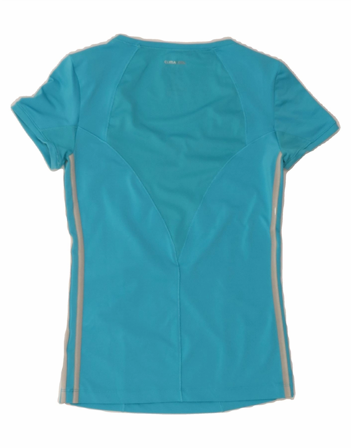 ADIDAS Womens Climacool T-Shirt Top UK 8 Small  Blue Polyester
