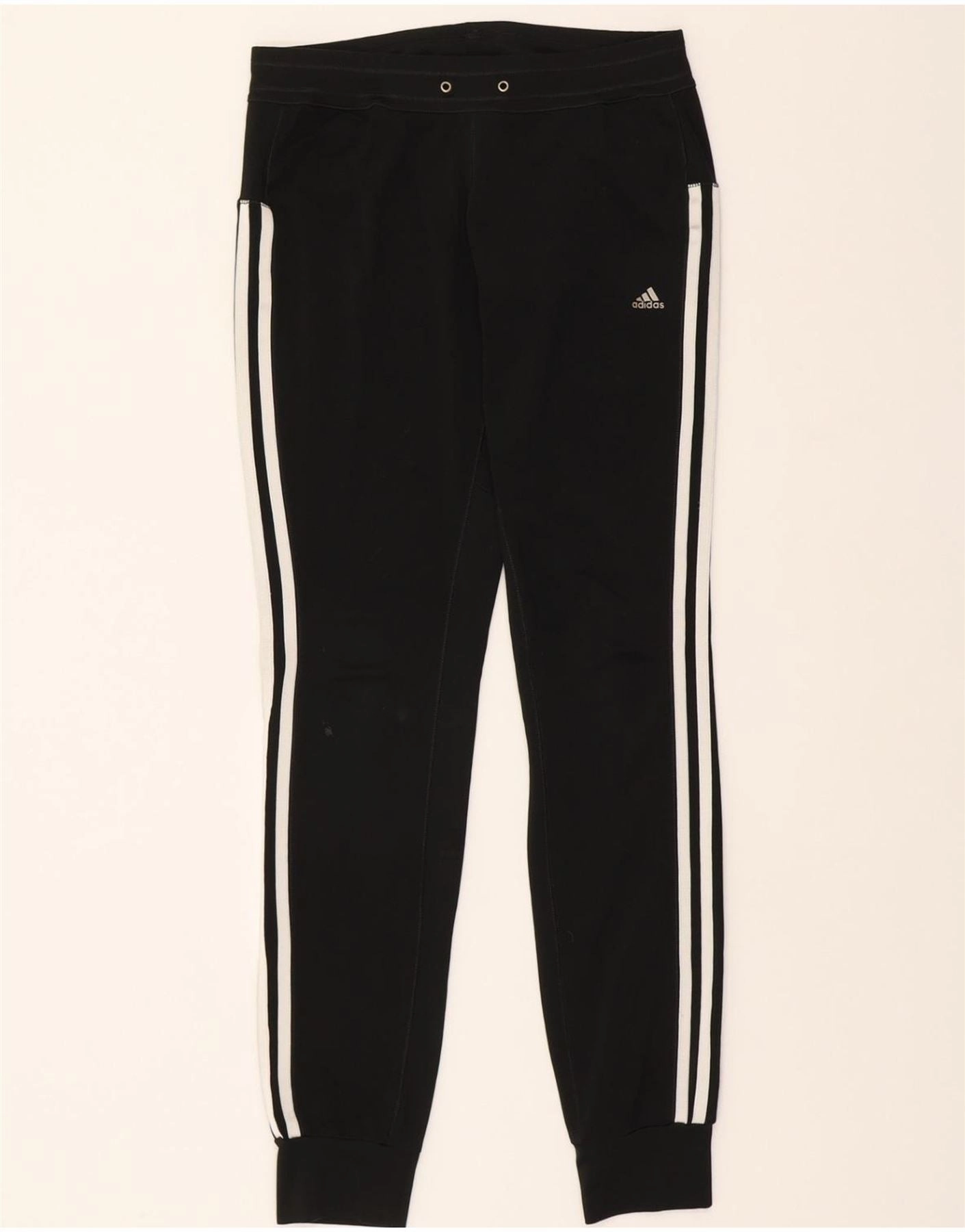 ADIDAS Womens Climacool Tracksuit Trousers Joggers UK 6 XS Black Polyester