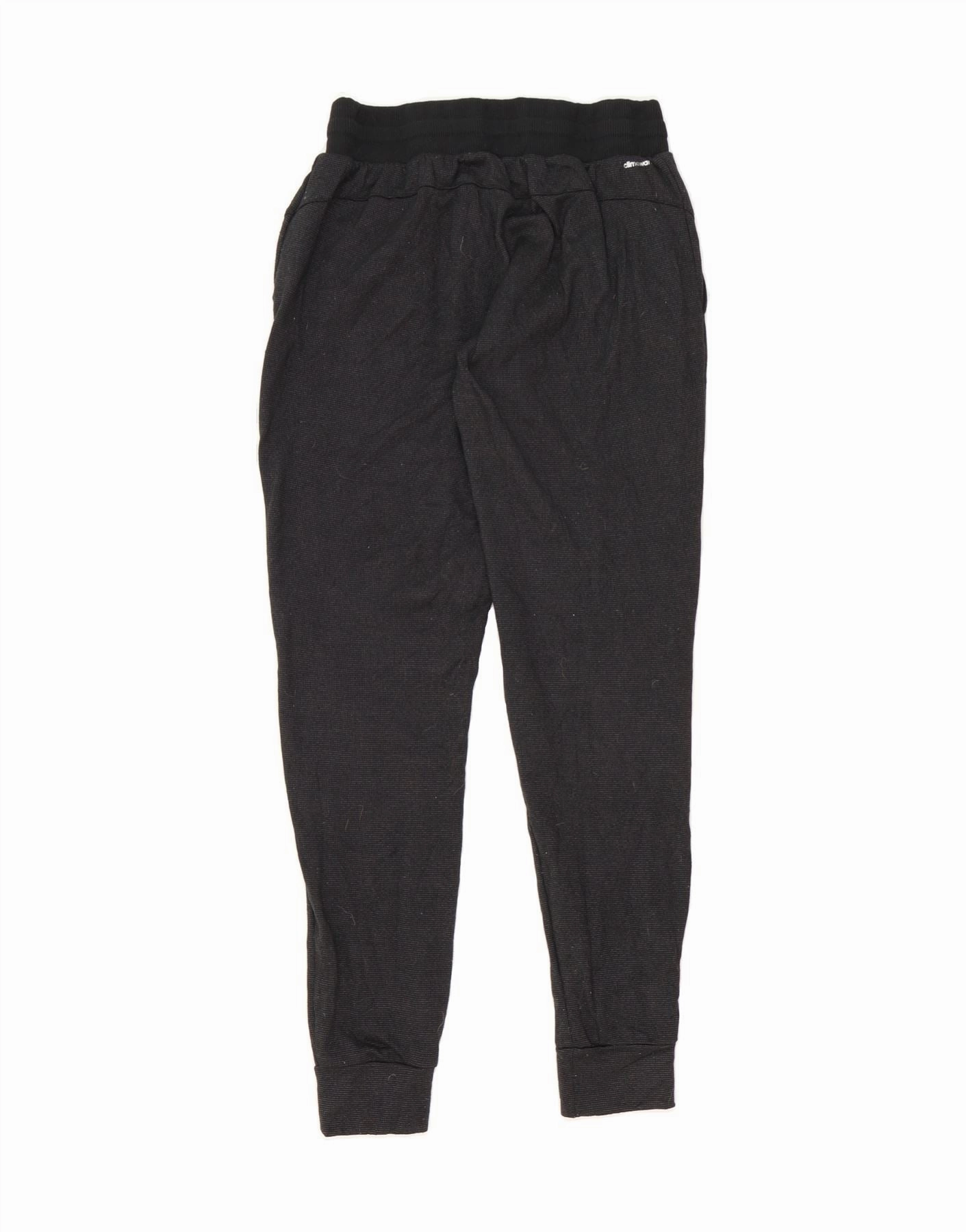 ADIDAS Womens Climawarm Tracksuit Trousers Joggers UK 8/10 Small  Black