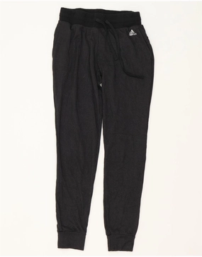 ADIDAS Womens Climawarm Tracksuit Trousers Joggers UK 8/10 Small  Black