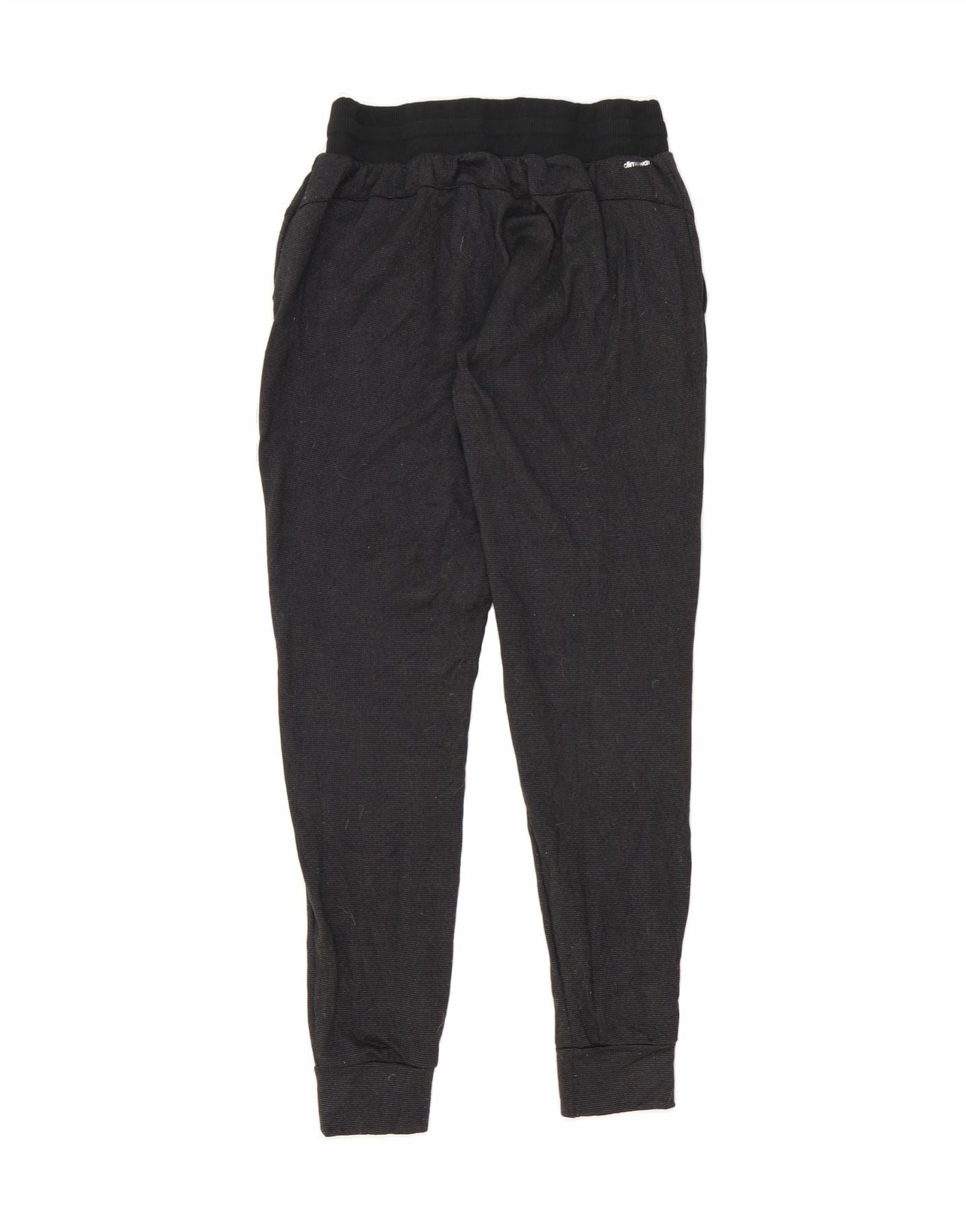 ADIDAS Womens Climawarm Tracksuit Trousers Joggers UK 8/10 Small  Black
