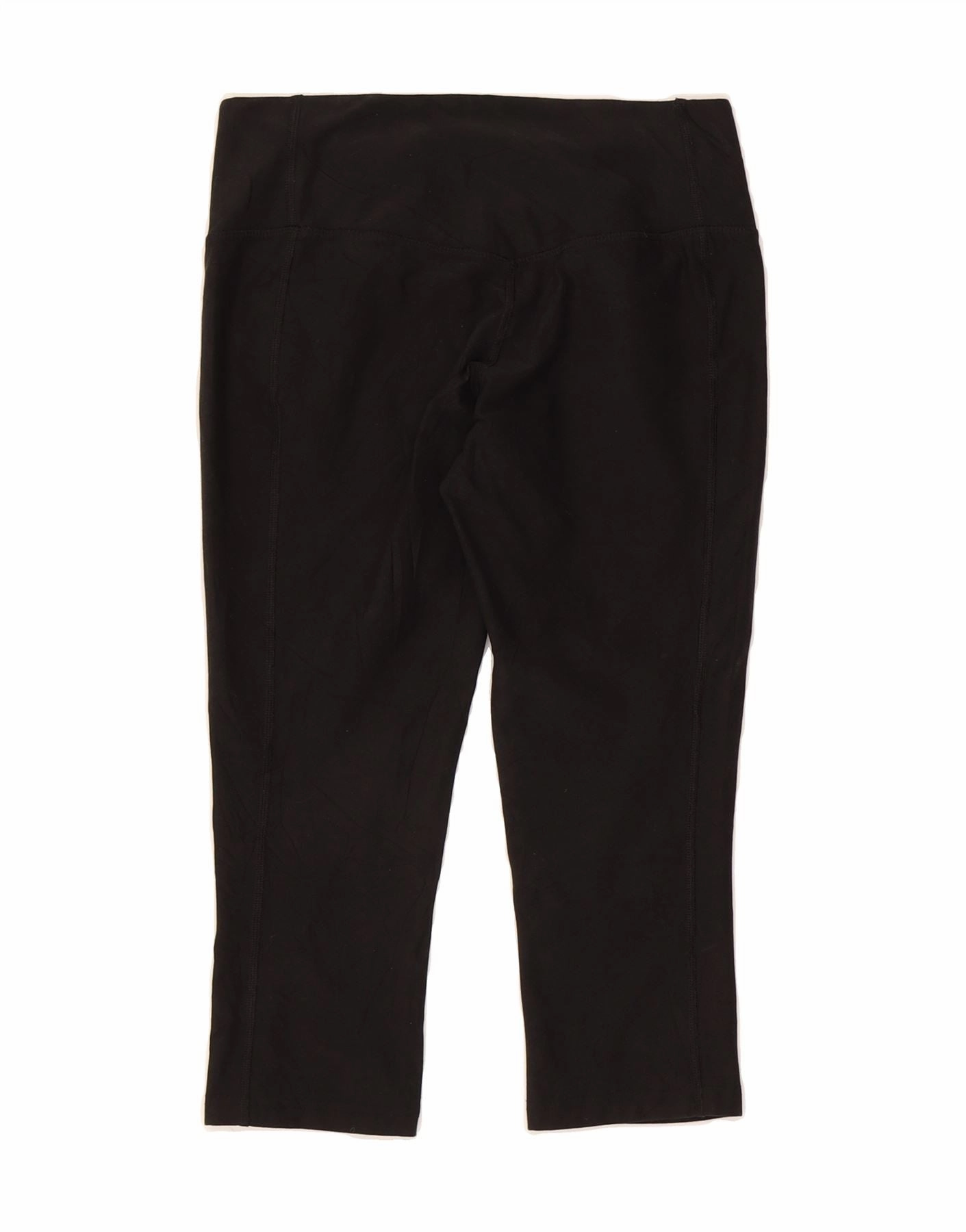 ADIDAS Womens Dri Fit Capri Leggings UK 10 Small  Black Polyester