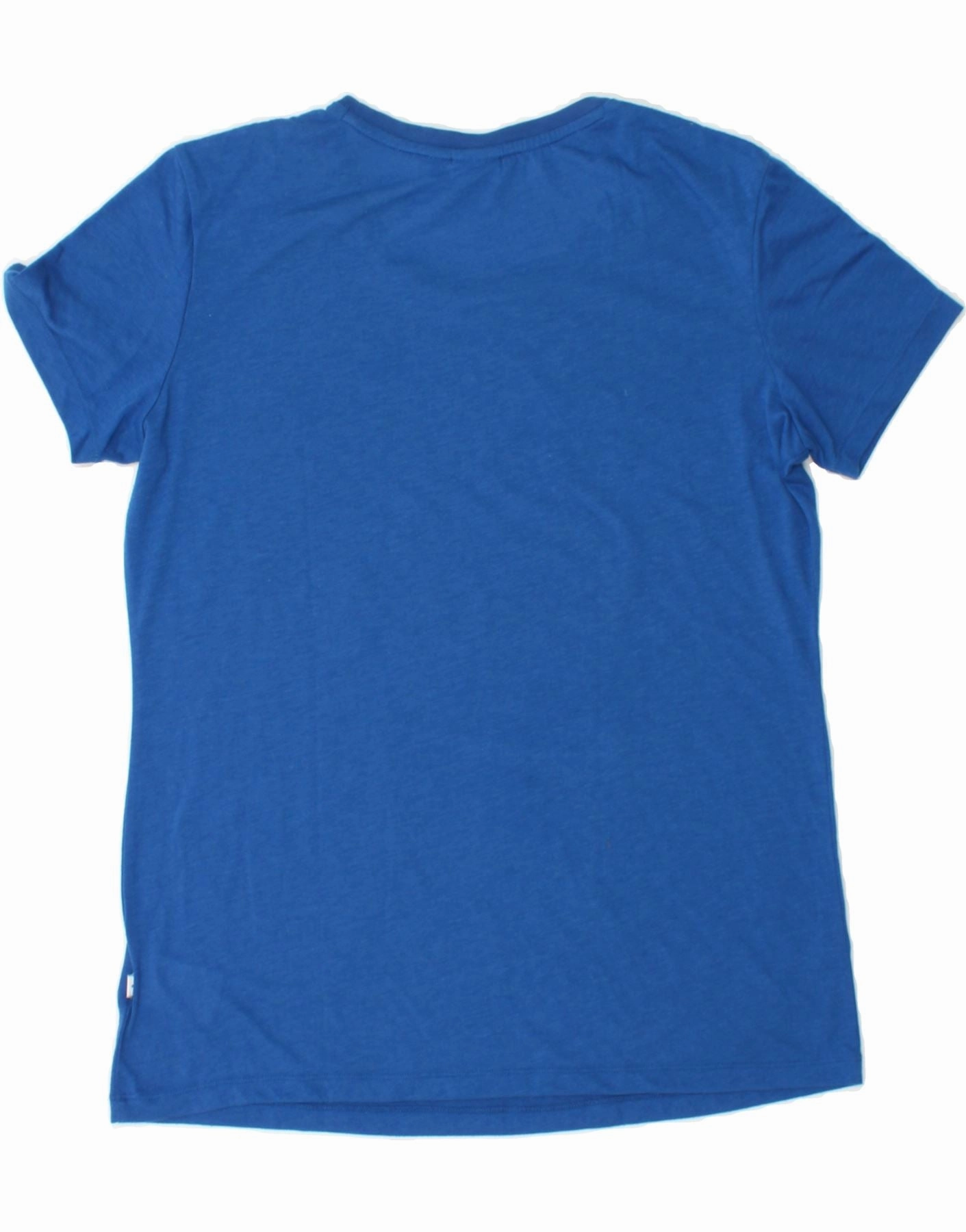 ADIDAS Womens Graphic T-Shirt Top UK 14 Large  Blue Polyester