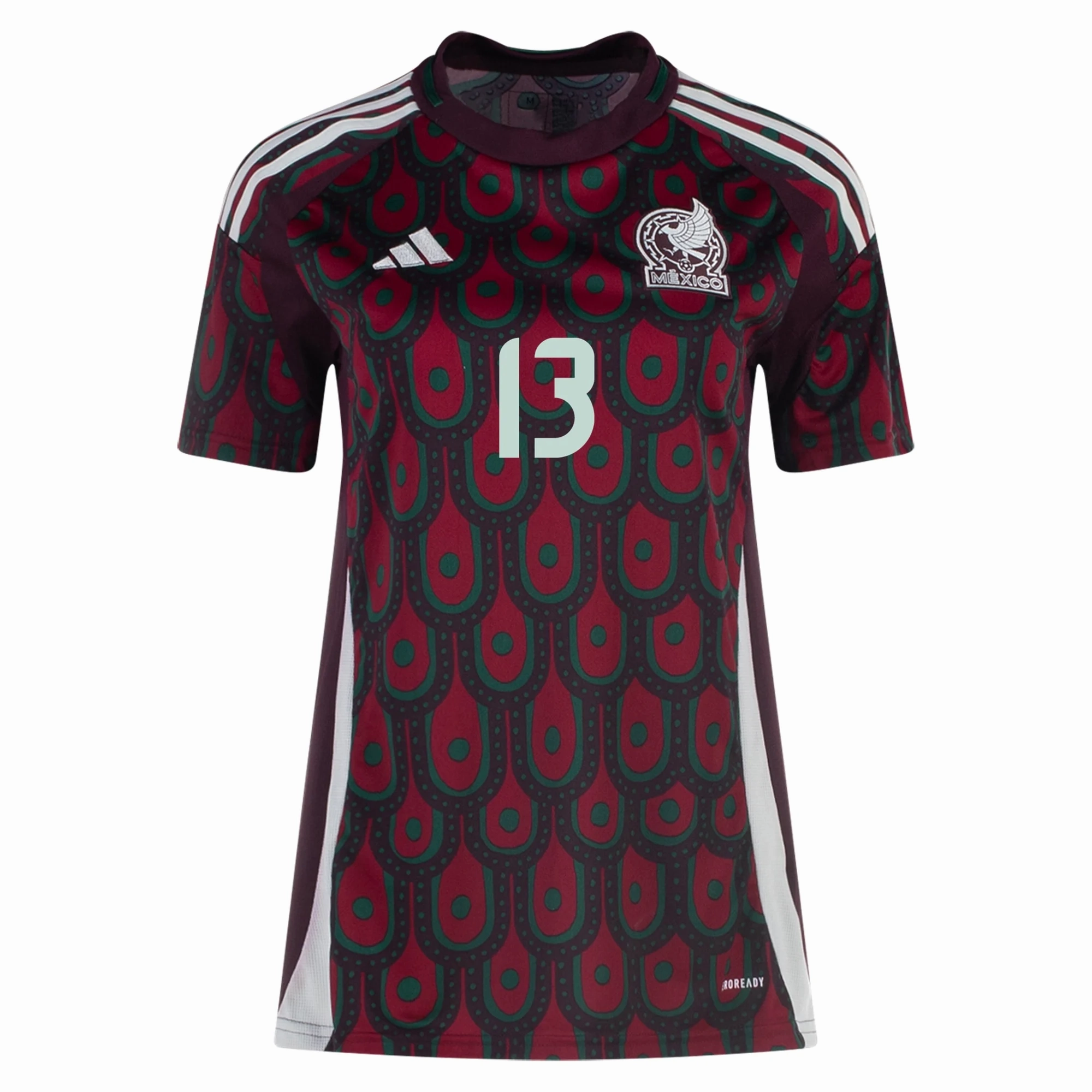 adidas Womens Mexico Guillermo Ochoa Home Jersey 24/25 (Multicolor)