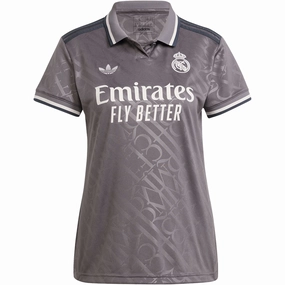 adidas Womens Real Madrid Third Jersey 24/25 (Charcoal)