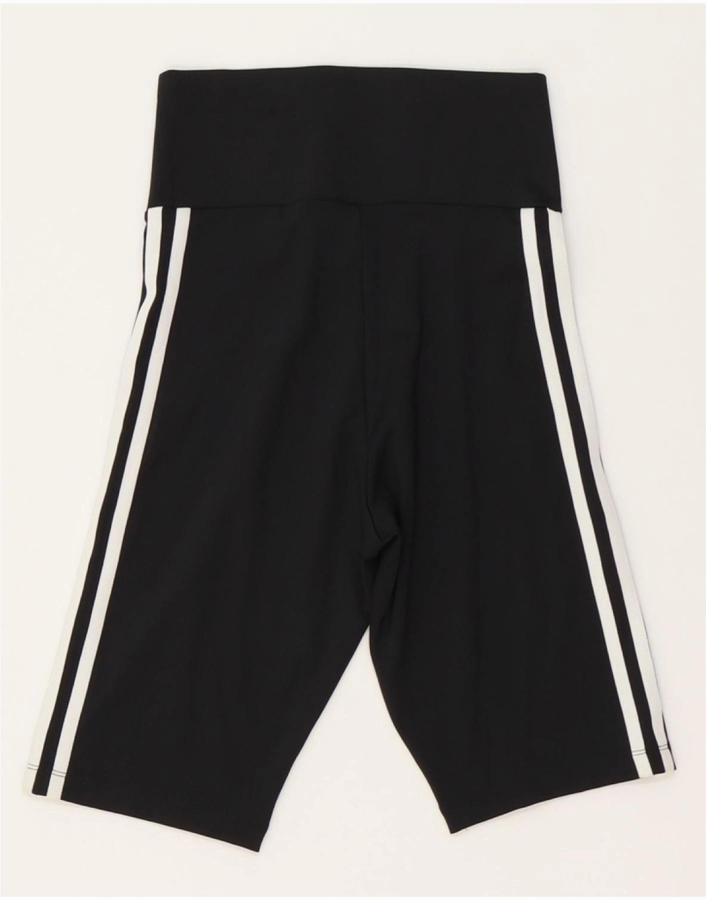ADIDAS Womens Sport Shorts UK 6 XS Black Polyester