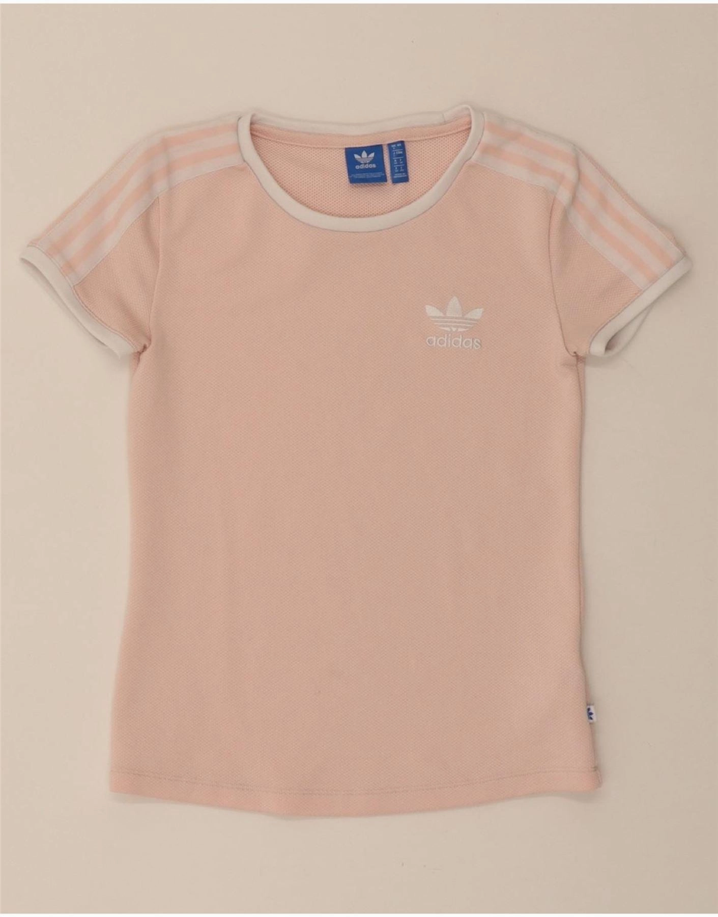 ADIDAS Womens T-Shirt Top UK 8 Small Pink Polyester