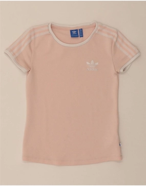 ADIDAS Womens T-Shirt Top UK 8 Small Pink Polyester