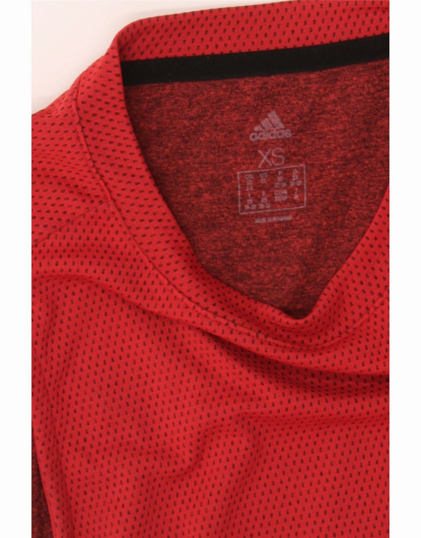 ADIDAS Womens Vest Top UK 4/6 XS Red Polyester