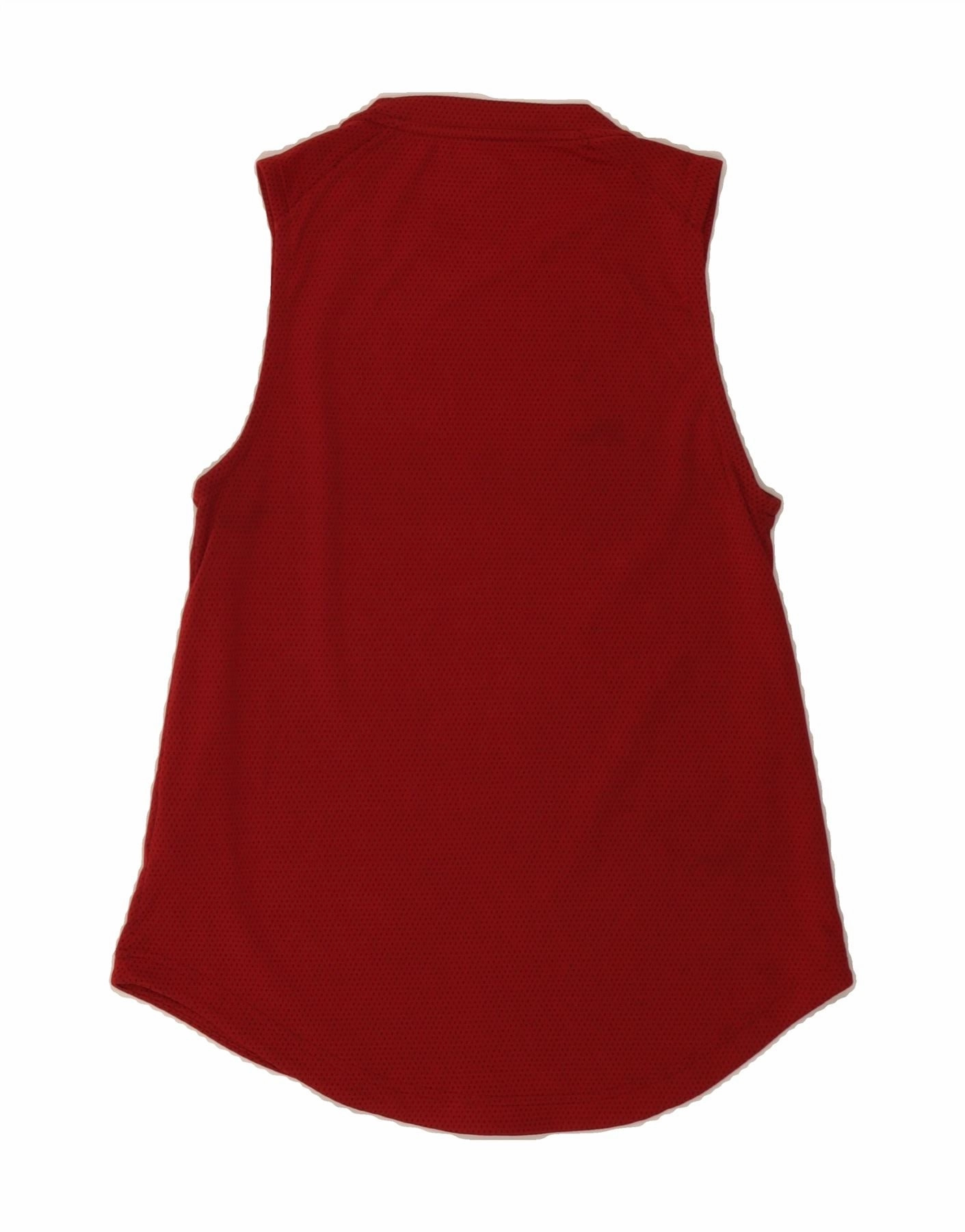 ADIDAS Womens Vest Top UK 4/6 XS Red Polyester
