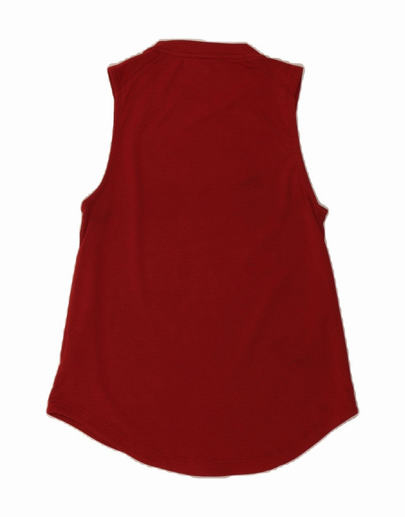 ADIDAS Womens Vest Top UK 4/6 XS Red Polyester