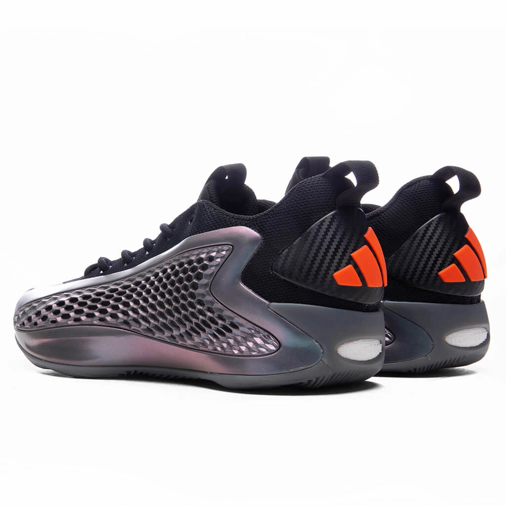 Adidas x Anthony Edwards 1 Low - Iron Metallic/Core Black/Solid Orange