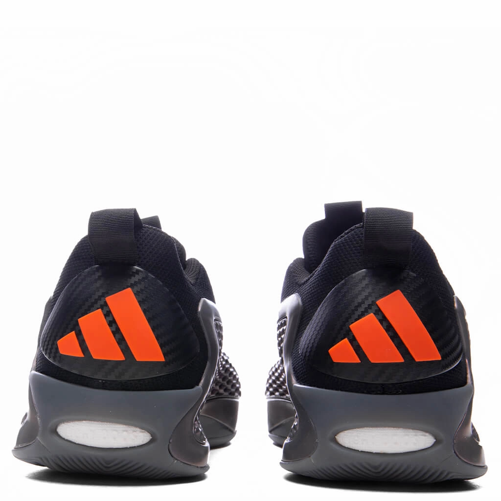 Adidas x Anthony Edwards 1 Low - Iron Metallic/Core Black/Solid Orange