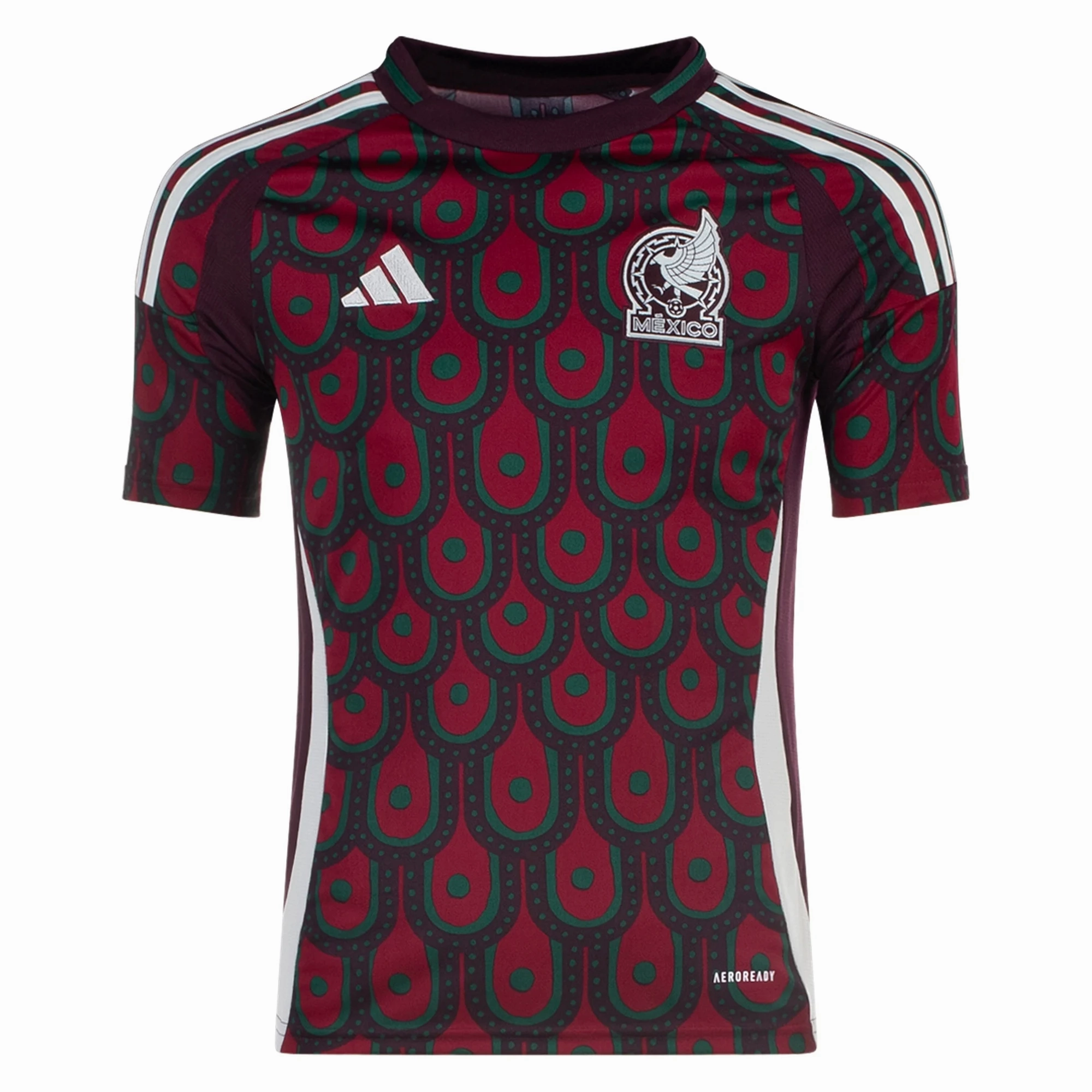 adidas Youth Mexico Home Jersey 24/25 (Multicolor)