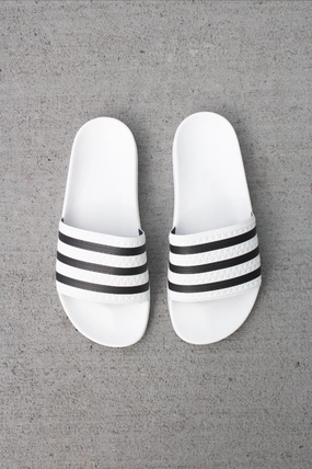 ADILETTE SLIDES WHITE/CORE BLK