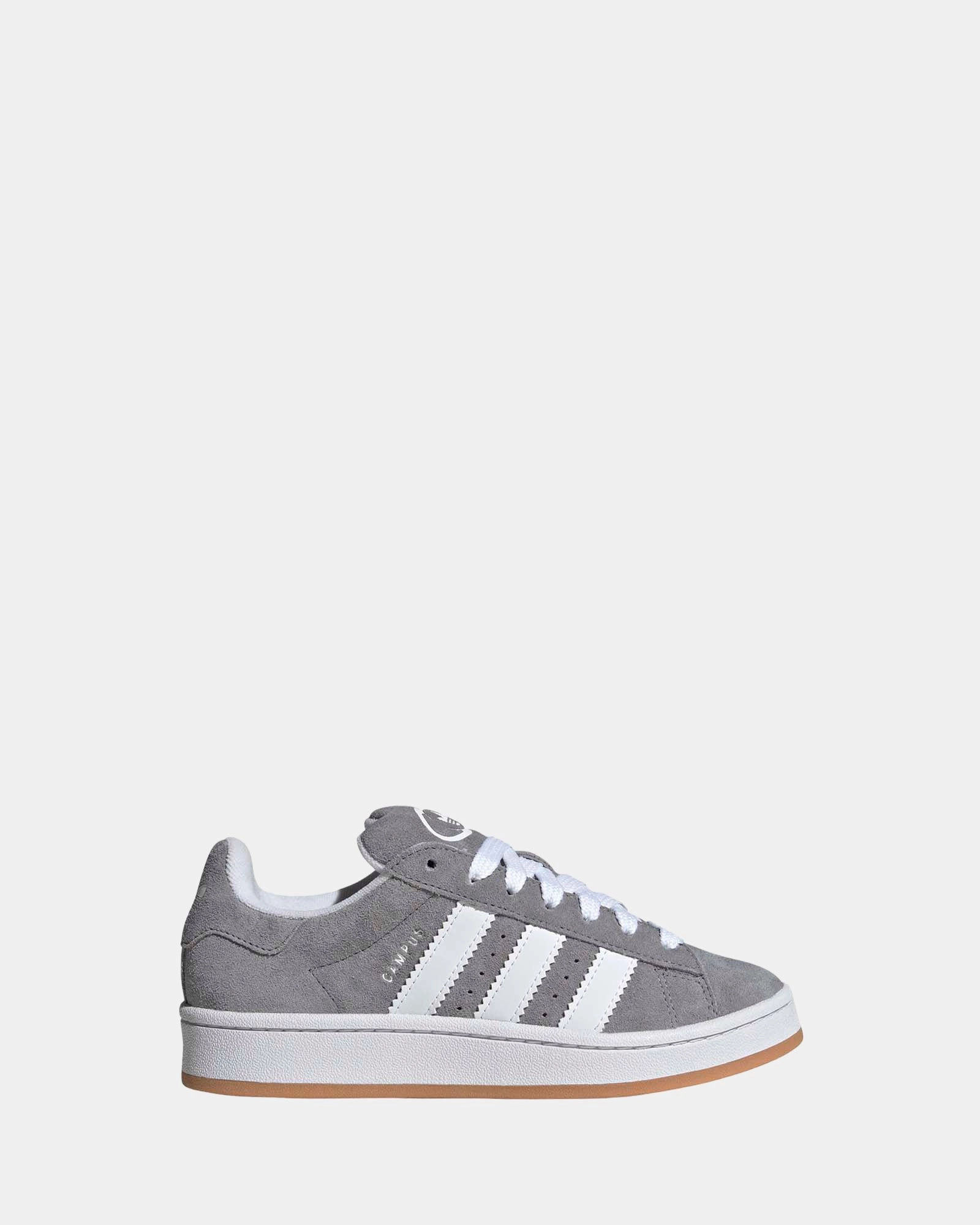 Campus 00s Elastic Lace Grade School Grey/White