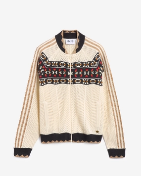 CLOT x adidas Crochet SST Track Top Cream White