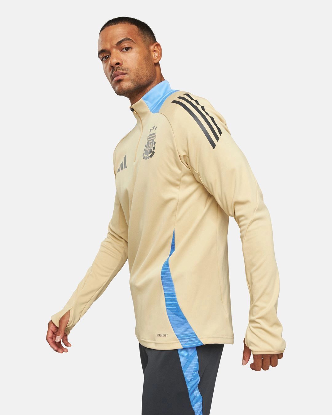 Haut d'entrainement Argentine 2024 - Beige/Bleu
