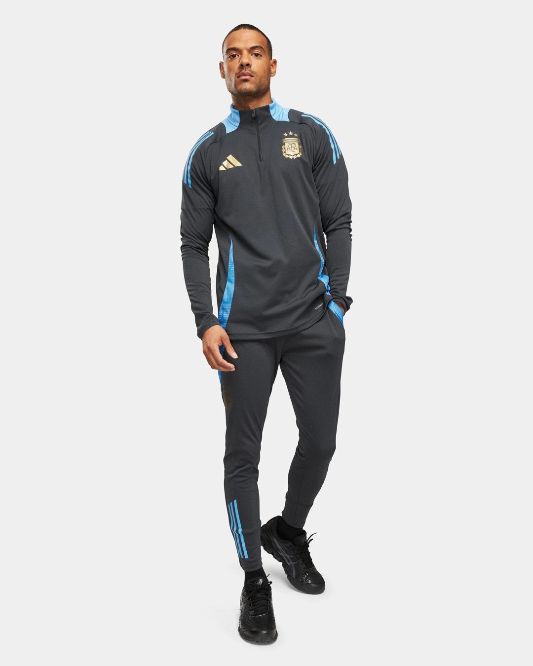 Haut d'entrainement Argentine 2024 - Gris/Bleu