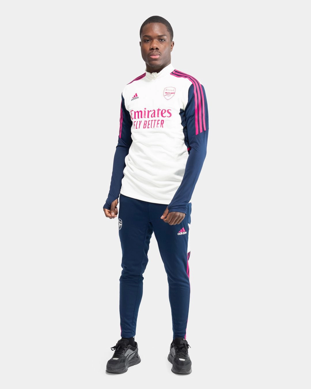 Haut d'entrainement Arsenal 2022/2023 - Blanc/Bleu/Rose