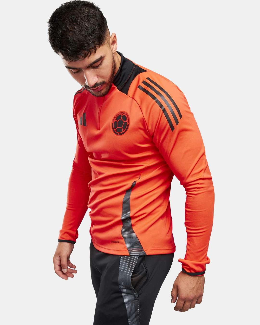 Haut d'entrainement Colombie 2024 - Orange/Noir